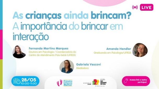 PIM promove live sobre a import&acirc;ncia do brincar
